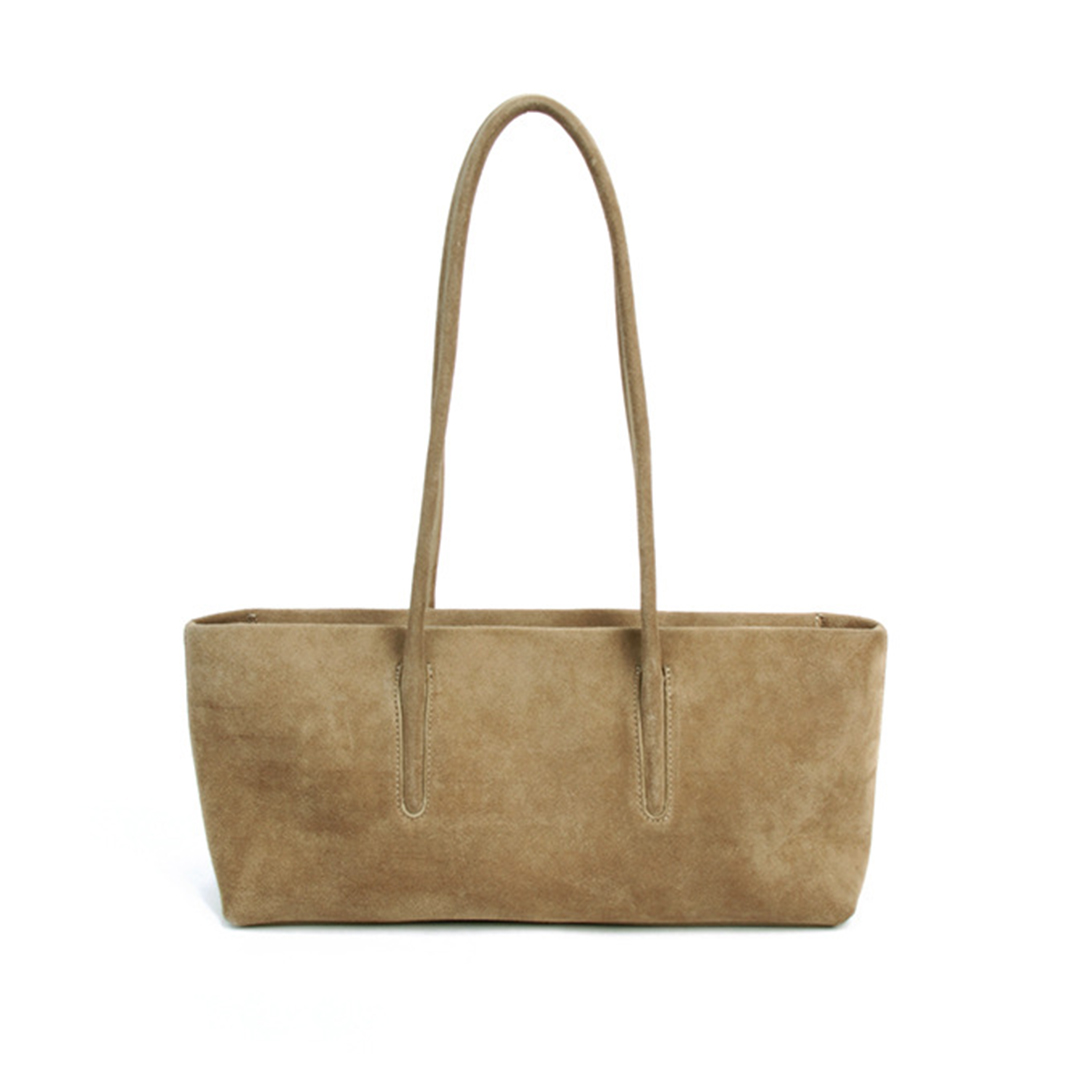 Structured Handbag Top Handle - Mendy Echt Leder Suède Tote Tassen
