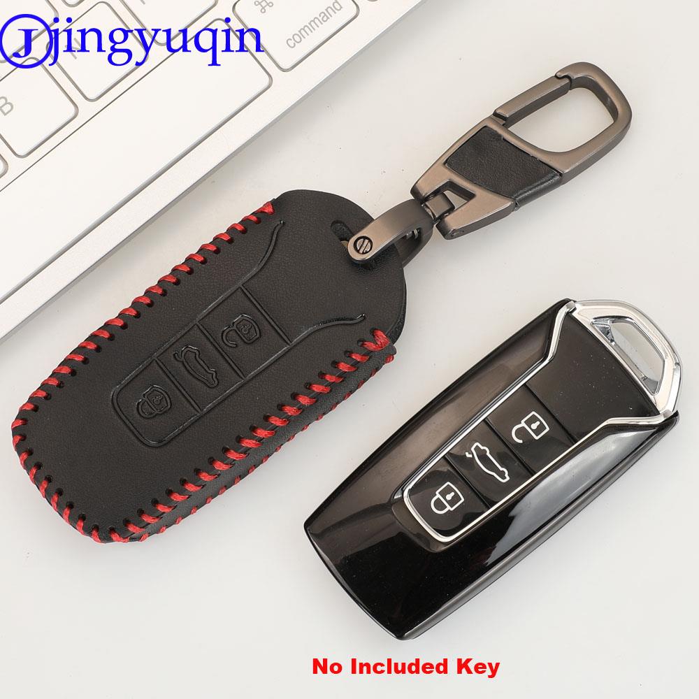 Key Holder Leather Pouch - Jingyuqin Lederen Sleutel Cover Voor Volkswagen