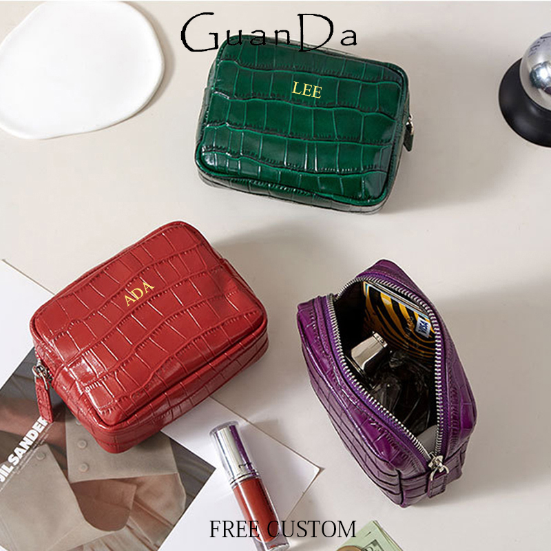 Luxury Ziploc Bags - Luxe echt lederen portemonnee met rits,