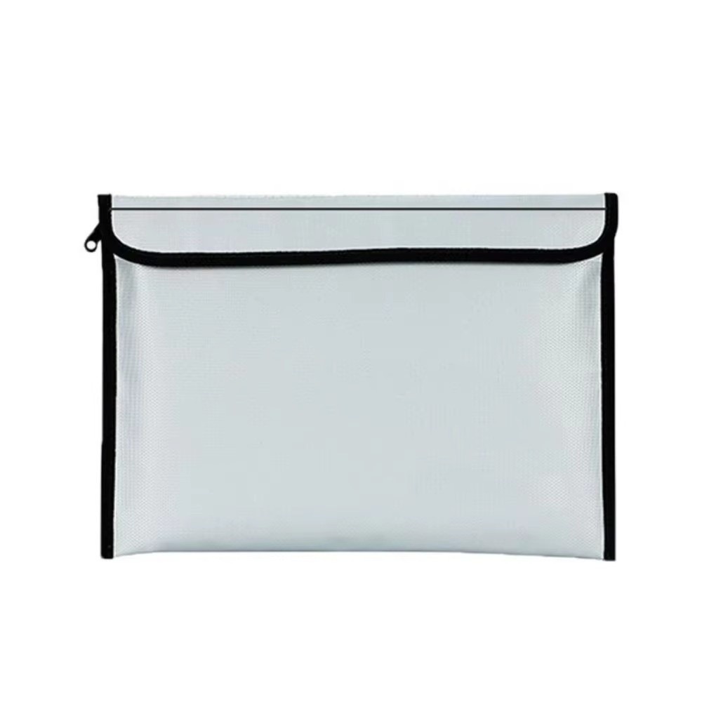 Structured Handbag Top Handle - Waterdichte, brandwerende documententas met ritssluiting, handvat