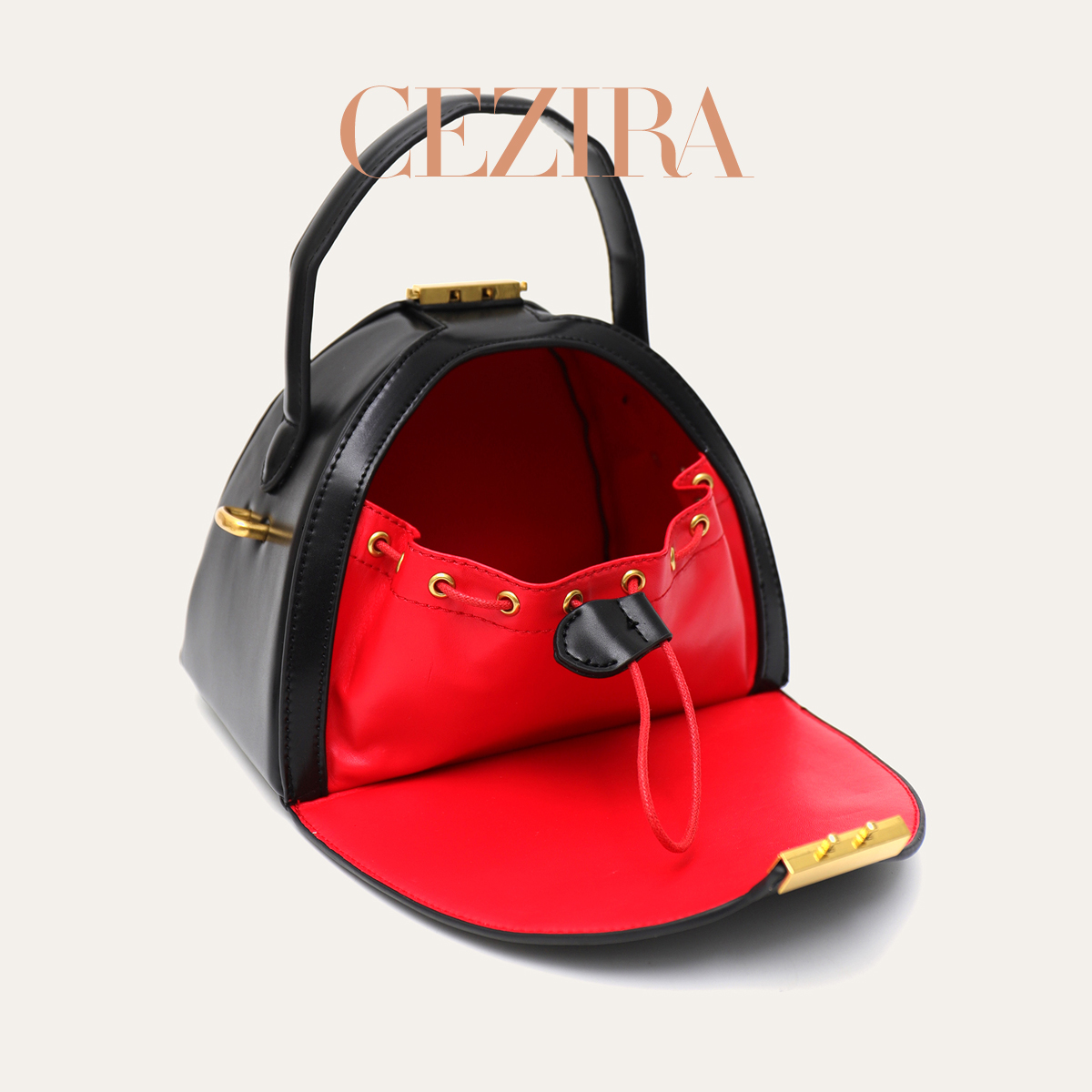 Structured Handbag Top Handle - CEZIRA Nieuwe PU Lederen Damesmode Tassen