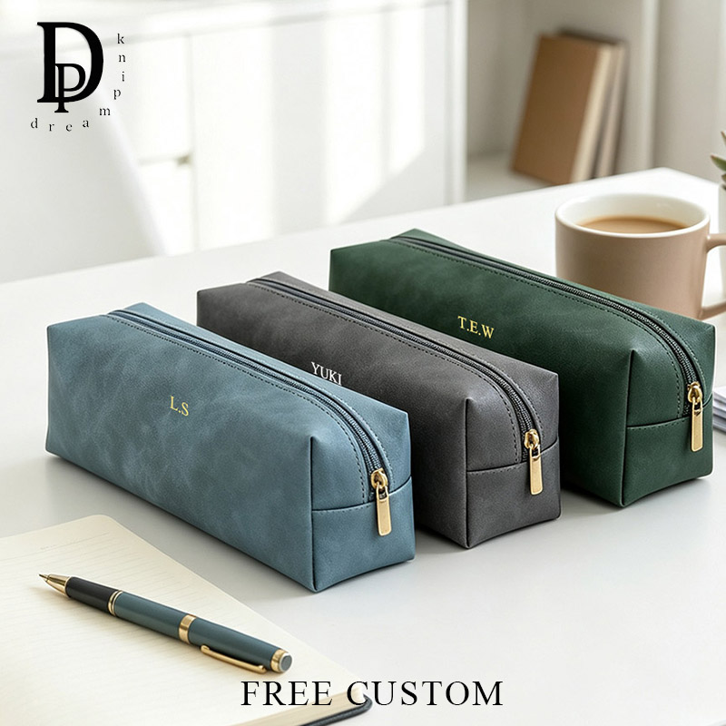 Luxury Bags China Wholesale - Vintage PU Lederen Opbergtas voor Pennen