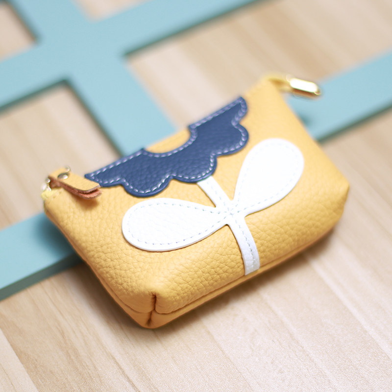 Creatieve kleine bloemvormige  - Key Holder Leather Pouch recensie en prijs