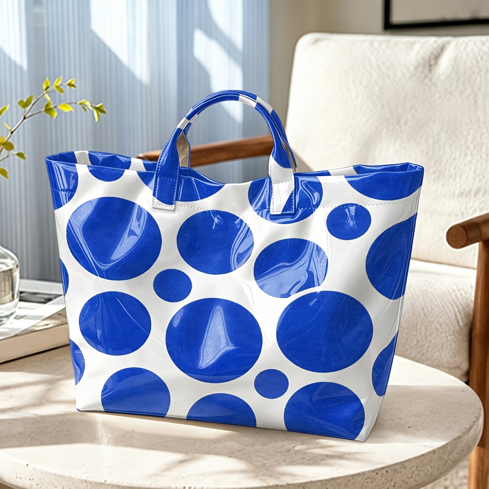 Glanzende PVC-tas, groot, met  - Structured Handbag Top Handle recensie en prijs