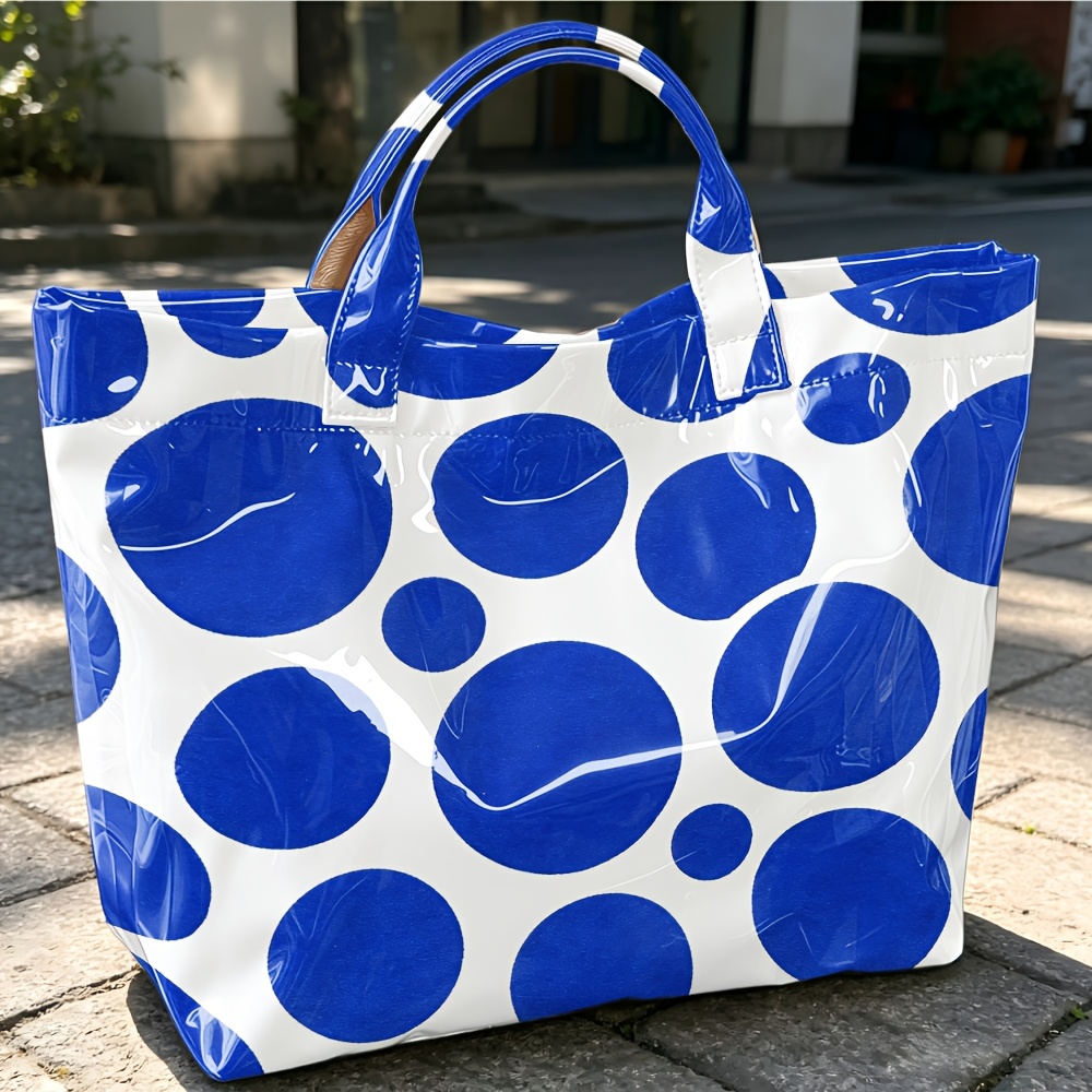 Glanzende PVC-tas, groot, met  - Structured Handbag Top Handle recensie en prijs