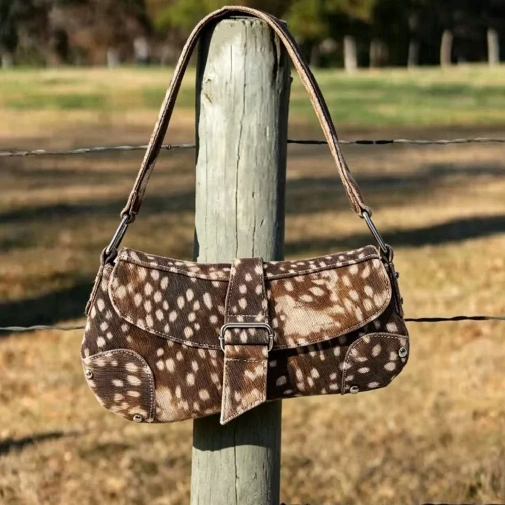 2026 Nieuwe Bloemprint Schoude - Saddle Bag Distressed recensie en prijs