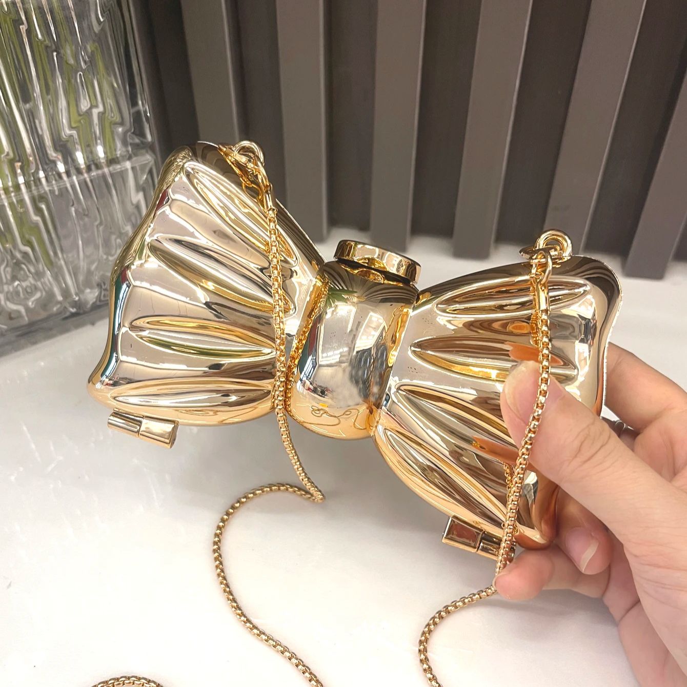 Gouden avondtasje portemonnees - Luxury Bags Brands recensie en prijs