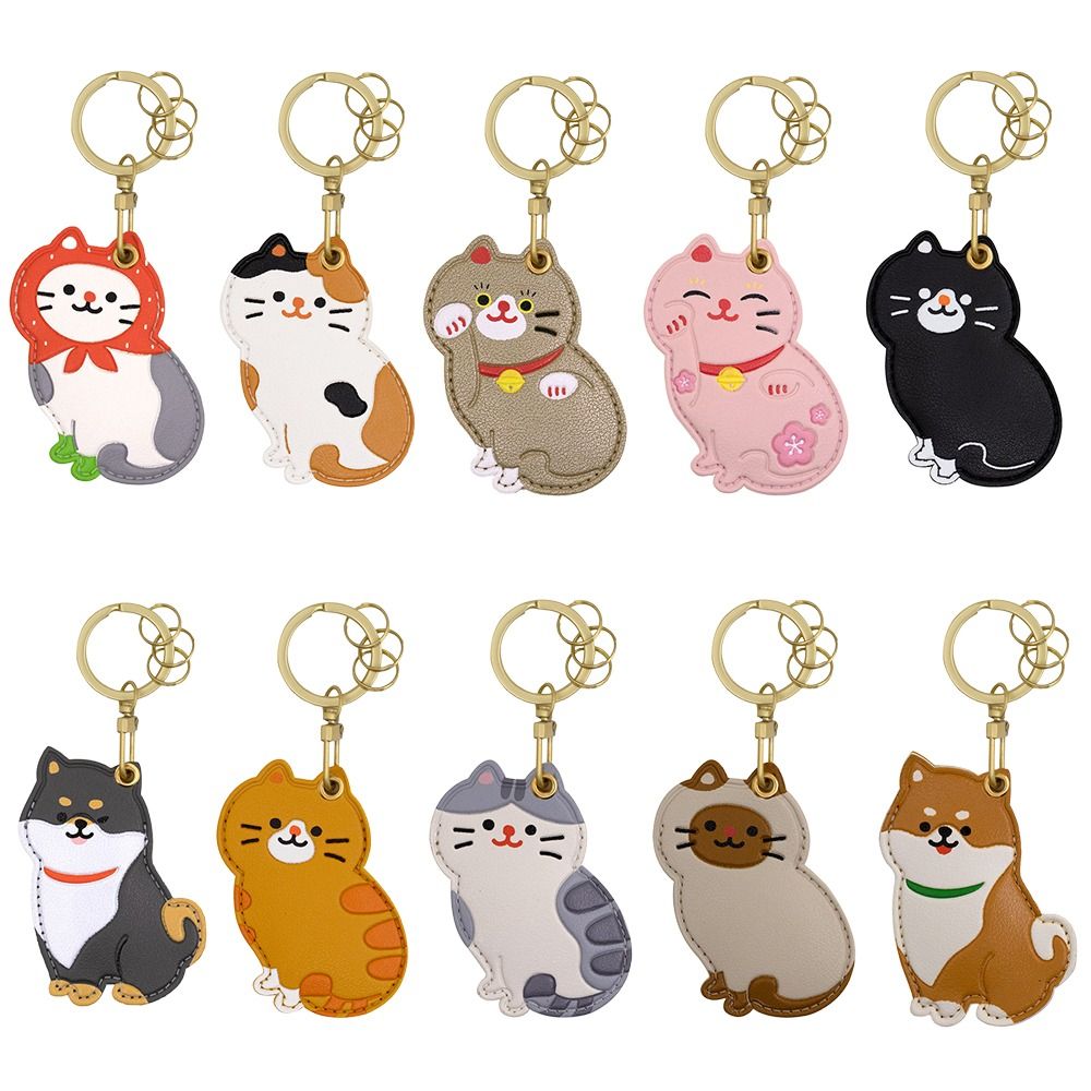 Nieuwe Cartoon Kat Toegangskaa - Key Holder Leather Pouch recensie en prijs