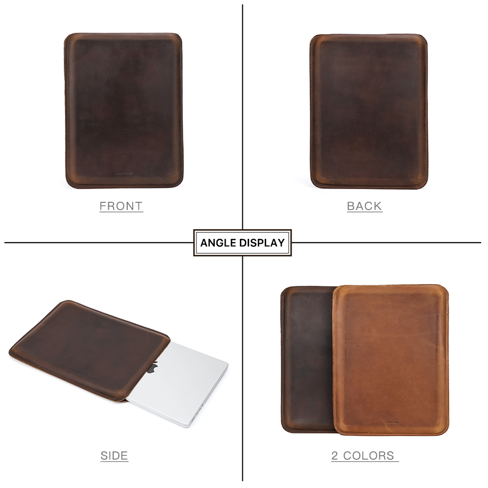 Luxe Echt Lederen Laptophoes v - Luxury Bags For School recensie en prijs