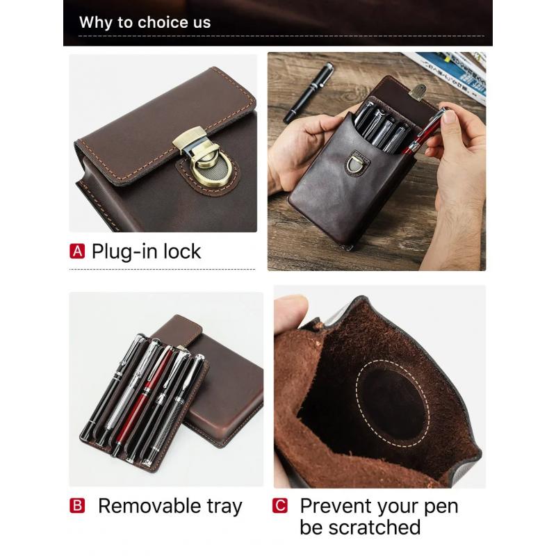 5-delige luxe etui van echt le - Luxury Bags For School recensie en prijs